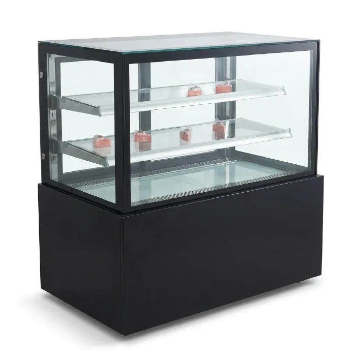 Straight Glass Floor Standing Cake Display Case