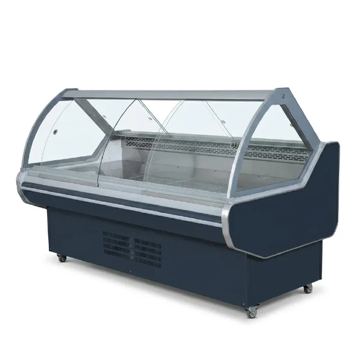 Curved Glass Deli Display Case with Sliding Front - L Series