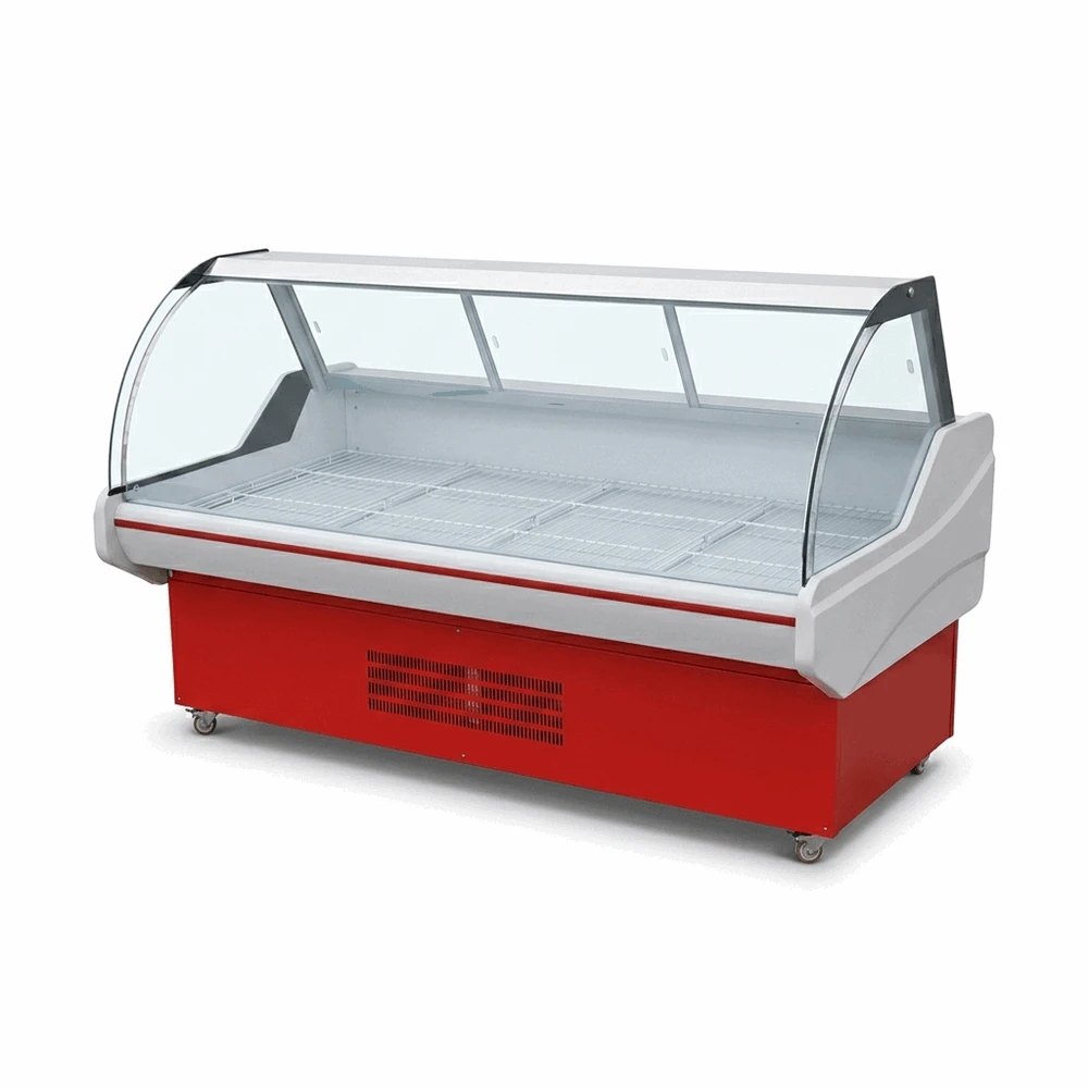 Curved Glass Deli Display SS Series